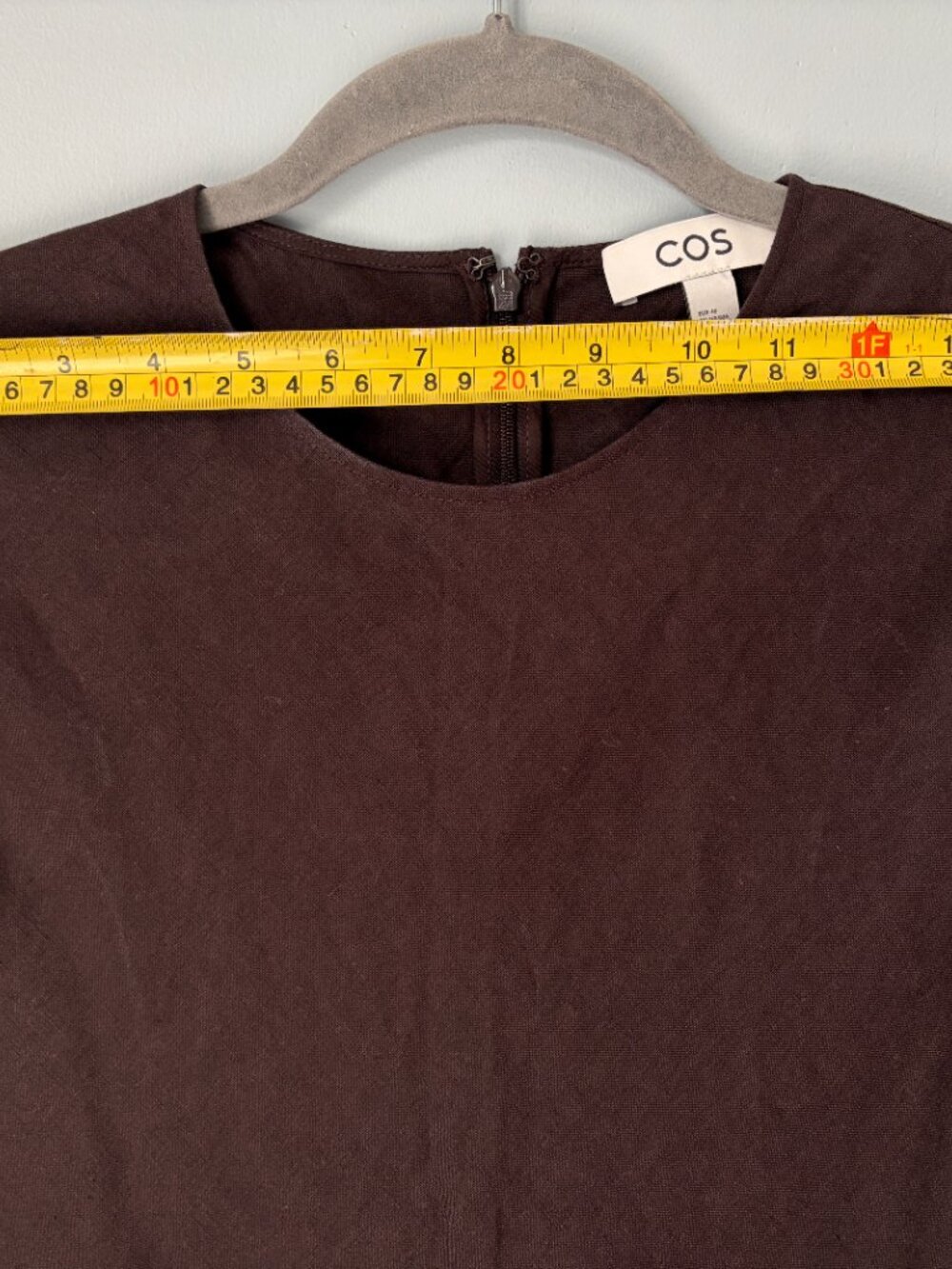 COS Dark Brown Sleeveless Maxi Dress - Picture 6 of 9